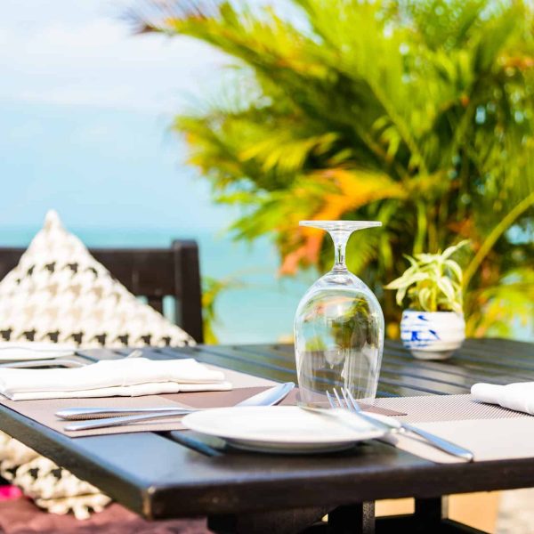 Restaurant, bord de plage